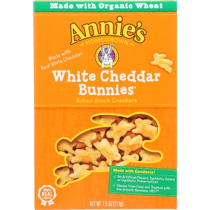 ANNIE\'S HOMEGROWN: White Cheddar Bunnies, 7.5 oz