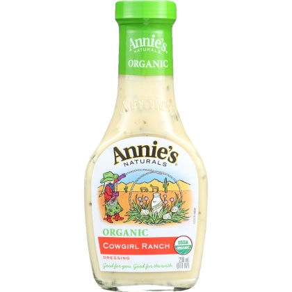 ANNIE\'S NATURALS: Organic Dressing Cowgirl Ranch, 8 oz