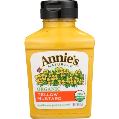 ANNIE\'S NATURALS: Organic Yellow Mustard, 9 oz