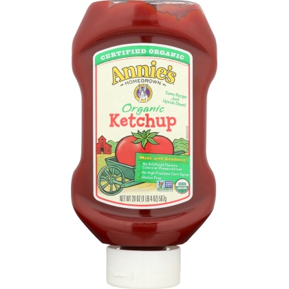 ANNIES HOMEGROWN: Organic Upside Down Ketchup, 20 oz