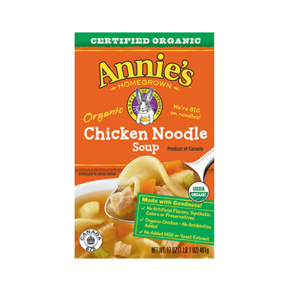 ANNIES HOMEGROWN: Soup Chicken Noodle Organic, 14 oz