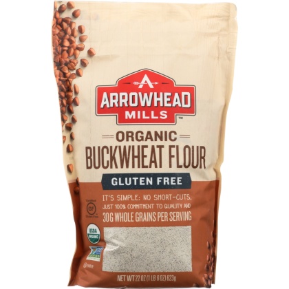 ARROWHEAD MILLS: Flour Buckwheat Organic, 22 oz