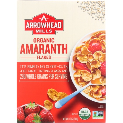 ARROWHEAD MILLS: Organic Amaranth Flakes, 12 Oz