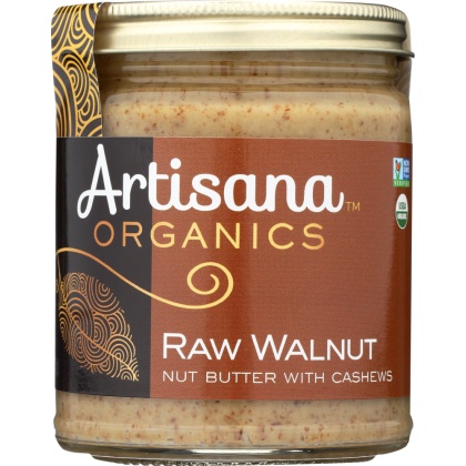 ARTISANA: 100% Organic Raw Walnut Butter with Cashews, 8 oz