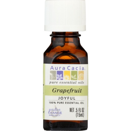 AURA CACIA: 100% Pure Essential Oil Grapefruit, 0.5 Oz