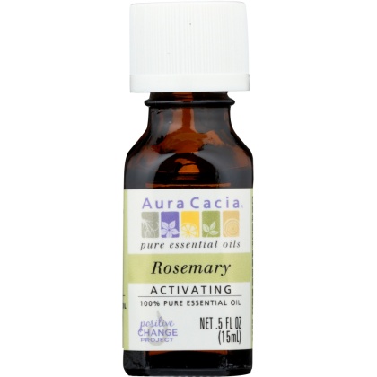 AURA CACIA: 100% Pure Essential Oil Rosemary, 0.5 Oz