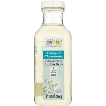 AURA CACIA: Aromatherapy Bubble Bath Tranquil Chamomile, 13 oz