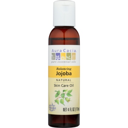 AURA CACIA: Natural Skin Care Oil Jojoba Balancing, 4 Oz