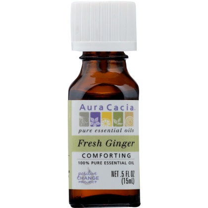 AURA CACIA: Oil Essential Fresh Ginger 0.5 oz