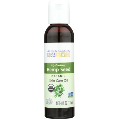 AURA CACIA: Organic Hemp Seed Oil, 4 oz