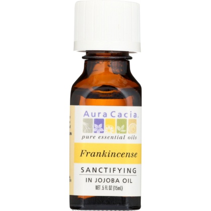 AURA CACIA: Precious  Essential Oil Frankincense Jojoba 0.5 oz