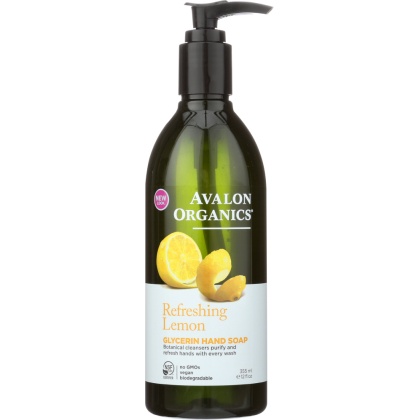 AVALON ORGANICS: Glycerin Hand Soap Lemon, 12 Oz