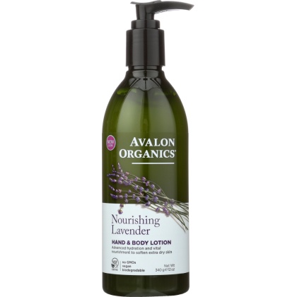 AVALON ORGANICS: Hand & Body Lotion Lavender, 12 oz