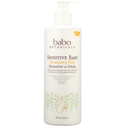 BABO BOTANICALS: Shampoo and Wash Baby, 16 oz