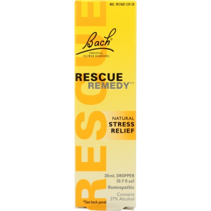 BACH ORIGINAL FLOWER ESSENCES: Rescue Remedy Natural Stress Relief, 0.7 oz