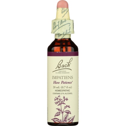 BACH ORIGINAL FLOWER REMEDIES: Impatiens, 0.7 oz