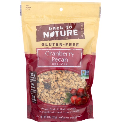 BACK TO NATURE: Cranberry Pecan Granola, 11 Oz