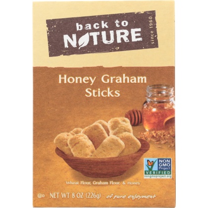 BACK TO NATURE: Honey Graham Sticks, 8 oz