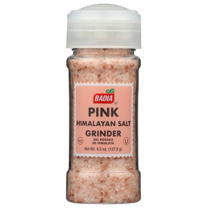 BADIA: Pink Himalayan Salt Grinder, 4.5 oz