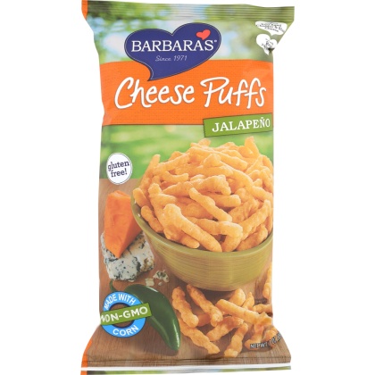 BARBARA\'S BAKERY: Cheese Puffs Jalapeno, 7 oz