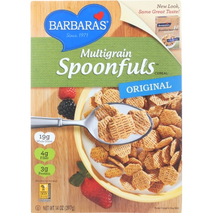 BARBARA\'S BAKERY: Shredded Spoonfuls Multigrain Cereal Original, 14 oz