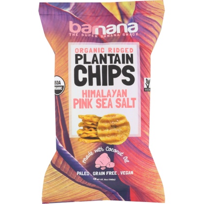 BARNANA: Himalayan Pink Sea Salt Plantain Chips 5 Oz