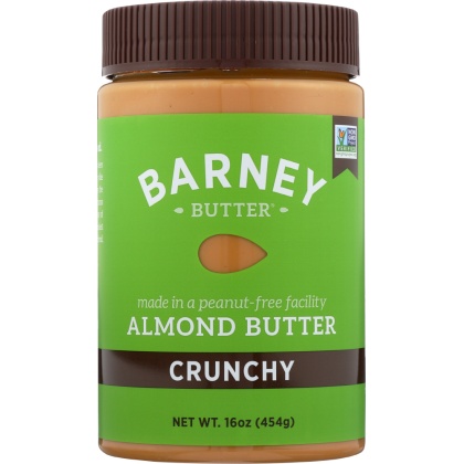 BARNEY BUTTER:  Almond Butter Crunchy, 16 Oz