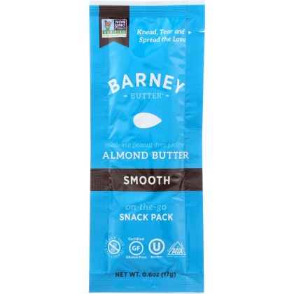 BARNEY BUTTER: Almond Butter Smooth Snack Pack, 0.6 oz