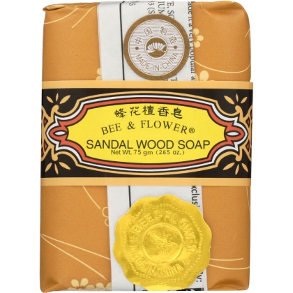 BEE & FLOWER: Sandal Wood Bar Soap, 2.65 oz