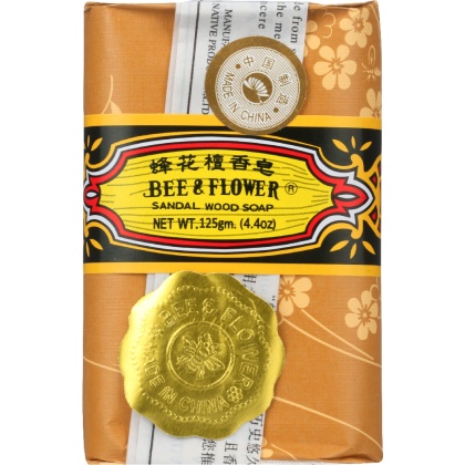 BEE & FLOWER: Sandal Wood Bar Soap, 4.4 oz