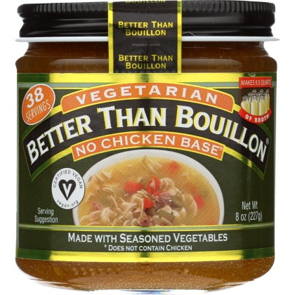 BETTER THAN BOUILLON: Vegetarian No Chicken Base, 8 oz