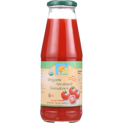 BIONATURAE: Organic Strained Tomatoes, 24 Oz