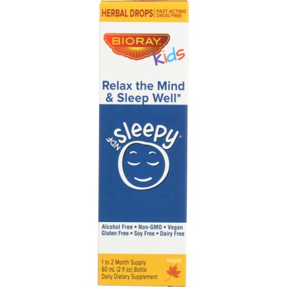 BIORAY KIDS: NDF Sleepy Liquid Herbal Drops, 2 oz