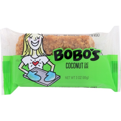 BOBOS OAT BARS: All Natural Bar Coconut, 3 Oz