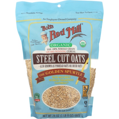 BOBS RED MILL: Oats Steel Cut Organic, 24 oz