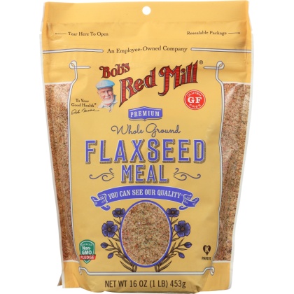 BOBS RED MILL: Premium Whole Ground Flaxseed Meal, 16 oz