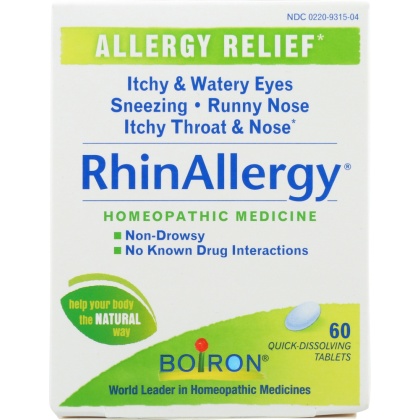 BOIRON: RhinAllergy Tablets, 60 tb