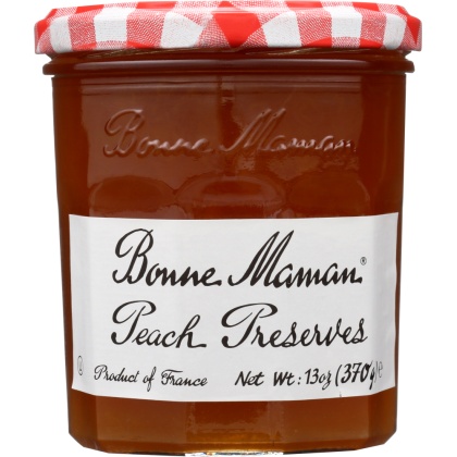 BONNE MAMAN: Peach Preserves, 13 oz