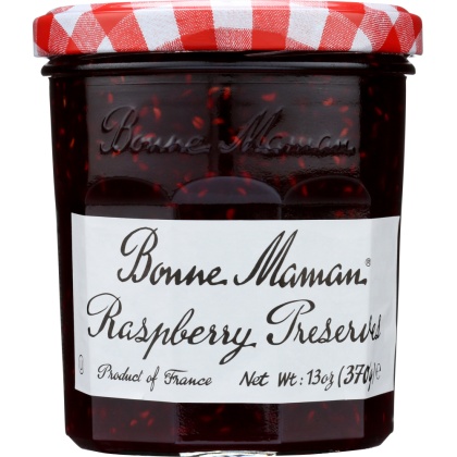 BONNE MAMAN: Raspberry Preserves, 13 oz