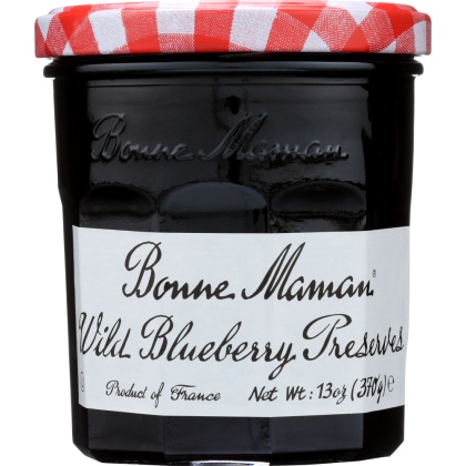 BONNE MAMAN: Wild Blueberry Preserves, 13 Oz