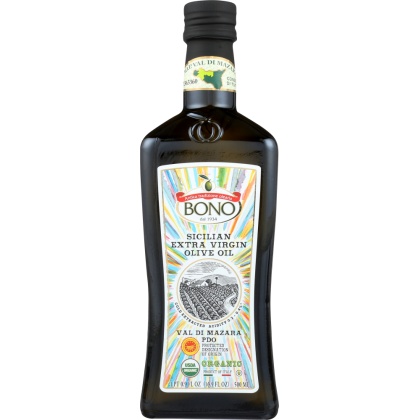 BONO: Organic Sicilian Extra Virgin Olive Oil, 0.5 lt