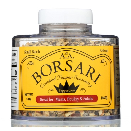 BORSARI: Seasoning Cracked Pepper, 3 oz