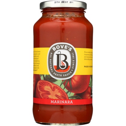 BOVES OF VERMONT: Pasta Marinara Sauce, 24 oz