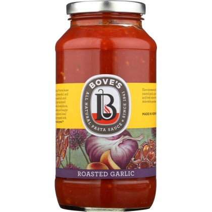 BOVES OF VERMONT: Sauce Pasta Roasted Garlic, 24 oz