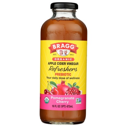 BRAGG: Organic Pomegranate Cherry Apple Cider Vinegar Refreshers, 16 oz