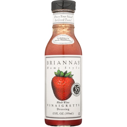 BRIANNAS: Home Style Dressing Blush Wine Vinaigrette, 12 oz