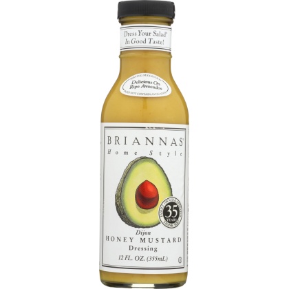 BRIANNAS: Home Style Dressing Dijon Honey Mustard, 12 oz