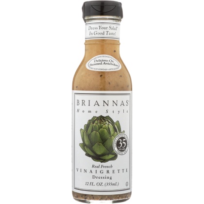 BRIANNAS: Home Style Dressing Real French Vinaigrette, 12 oz