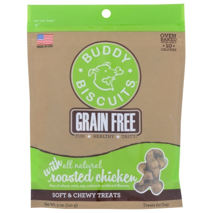 BUDDY BISCUITS: Treats Dog Soft Chewy Chicken, 5 oz