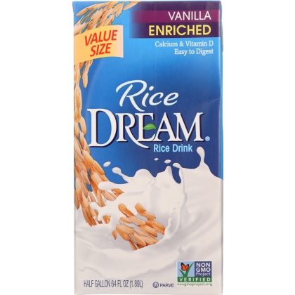 RICE DREAM: Vanilla Enriched Rice Drink, 64 Oz